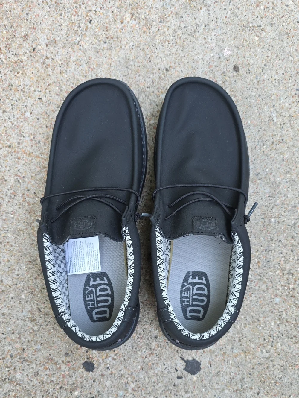 Hey Dude Wally Classic Black Charcoal Casual Slip-On Size 13